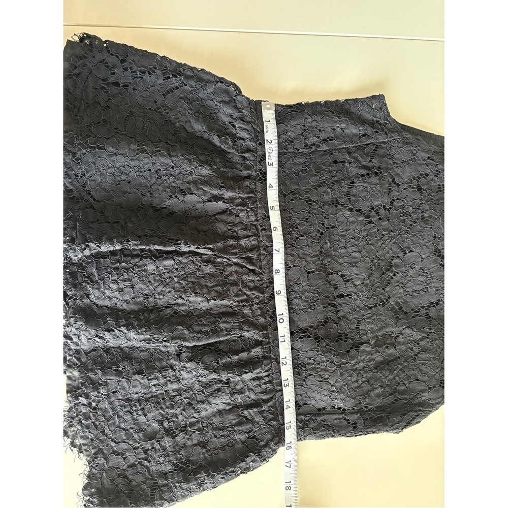 Catherine Malandrino Black Lace Peplum Tank Top - Picture 8 of 10